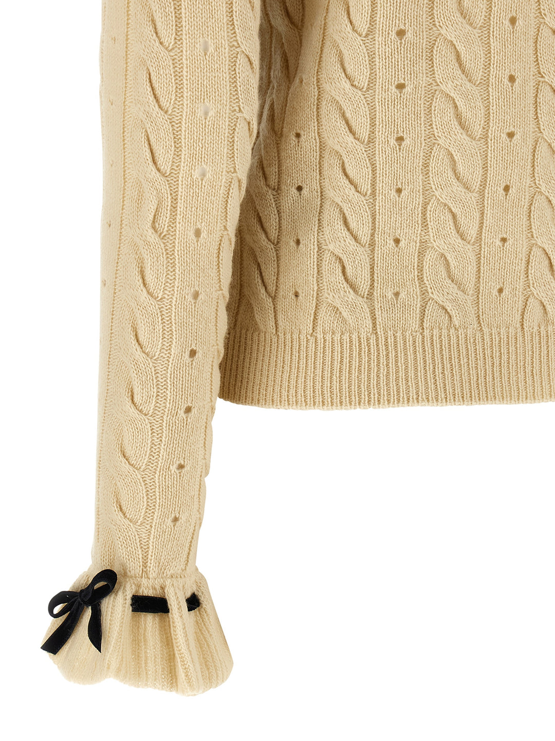 Valentino Garavani Valentino Garavani Wool Sweater Maglioni - Beige | c66d7ab1afde641b300c6ac0338048c5099144ba