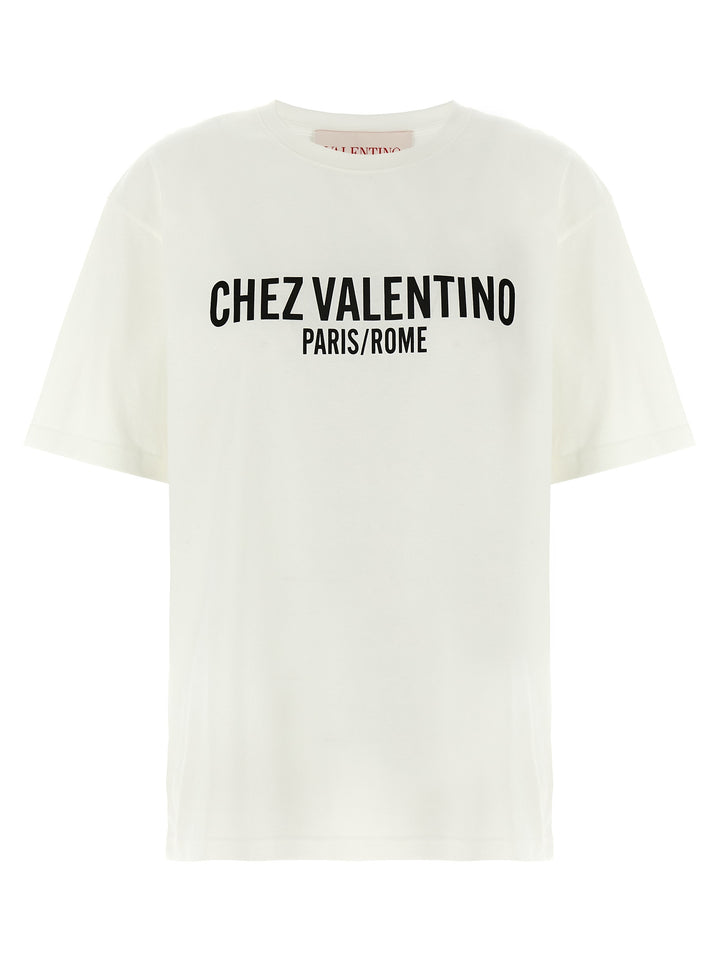 Valentino Garavani Chez Valentino T shirt - Bianco/Nero | 048a456c065dd66e6686abb86e31bf5a1644bb91