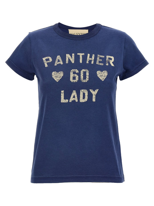 Panther Lady T Shirt Blu
