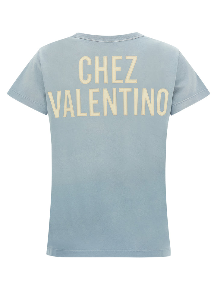 Valentino Garavani Panther Lady T shirt - Celeste | b4c49665bef41da594ad23a314198903efa6325e