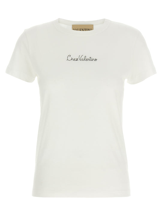 Chez Valentino T Shirt Bianco