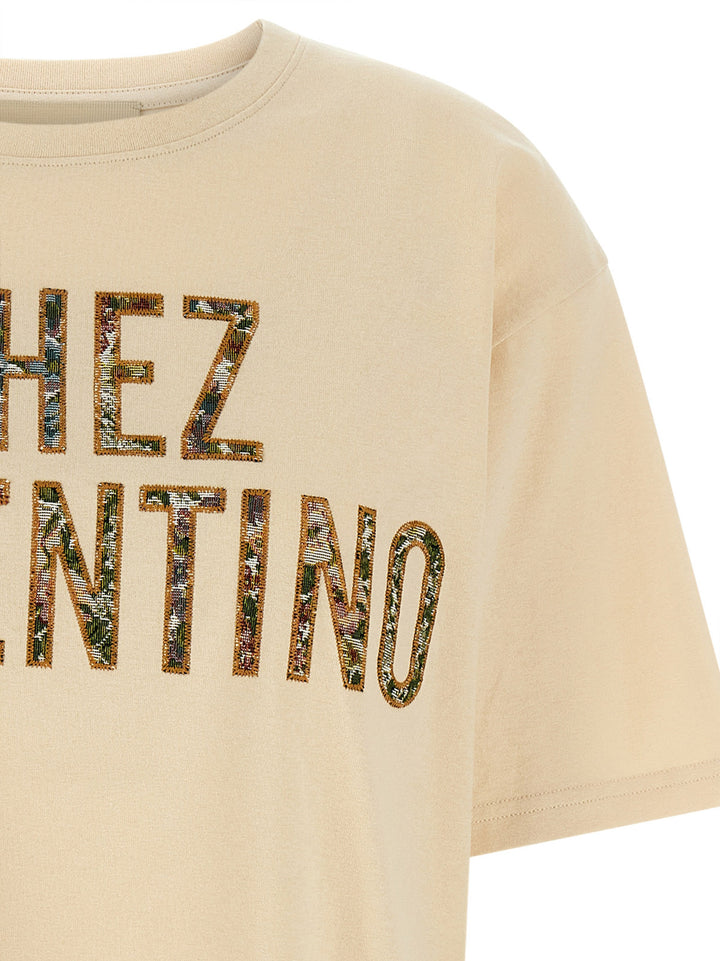 Valentino Garavani Chez Valentino T shirt - Beige | bea1fe9b51f357b1abc0657c9b95198f1ea302c5