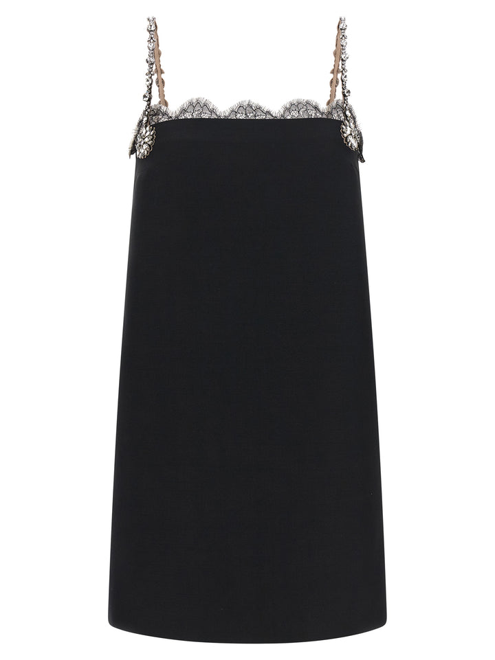 Valentino Garavani Valentino Garavani Crystal Embroidery Dress Abiti - Nero | 048e63b190dd1ff50b00d8a902d03a00acffe6a6