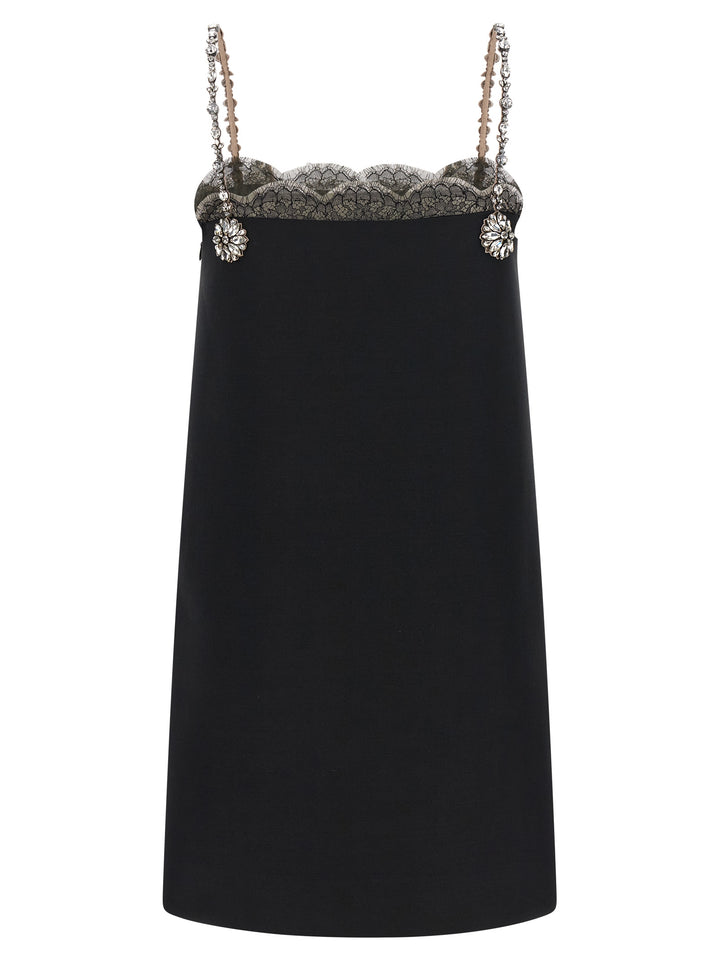 Valentino Garavani Valentino Garavani Crystal Embroidery Dress Abiti - Nero | 500ba9ce59115e9d0d2f38f5d36e55e903d8bab5