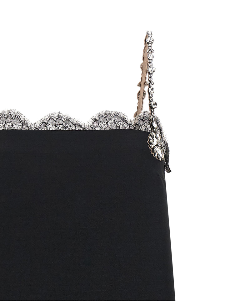 Valentino Garavani Valentino Garavani Crystal Embroidery Dress Abiti - Nero | 1f46a6199a33b0e45cbc13c20f71b6fa06845f3a
