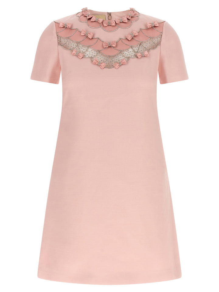 Valentino Garavani Valentino Garavani Bow Dress Abiti - Rosa | dc7af9dd2b562301fe32ff4357ebb6f59aefaed6