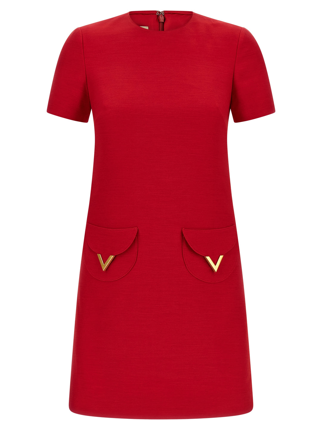 Valentino Garavani Valentino Garavani V Gold Dress Abiti - Rosso | 881dd28e9c244ef5bcb7e71cde1d917a087e2b0d