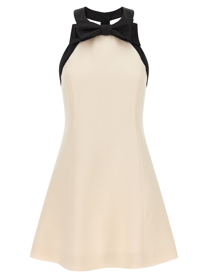 Valentino Garavani Valentino Garavani Crêpe Couture Dress Abiti - Bianco/Nero | 1824effc4b11f9f36c84e8b32b56c59ed35b57ee