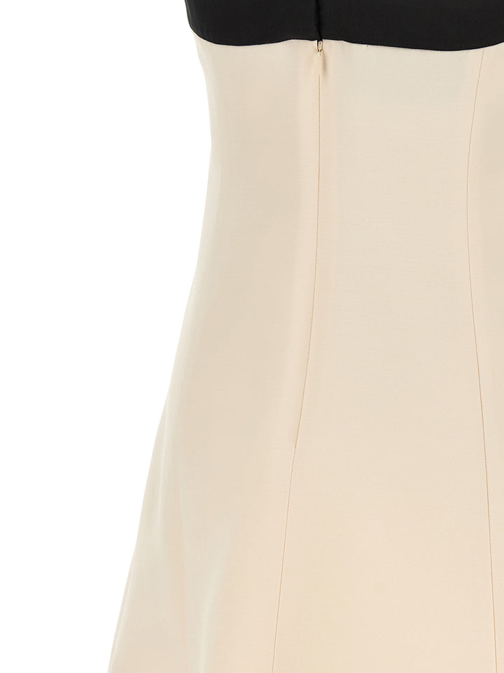 Valentino Garavani Valentino Garavani Crêpe Couture Dress Abiti - Bianco/Nero | 990b7b699c1f2472b23237c1e3b6a90cb2a10315