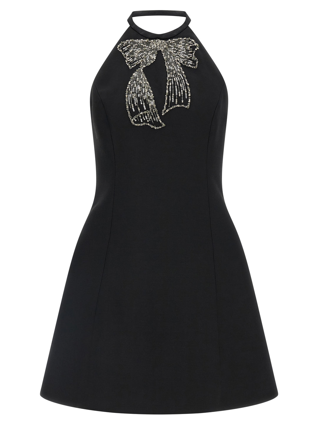 Valentino Garavani Valentino Garavani Dress With Front Embroidery Abiti - Nero | 3281ecd4efa3e95a4c6fbfe7f2d39afb9cf82279