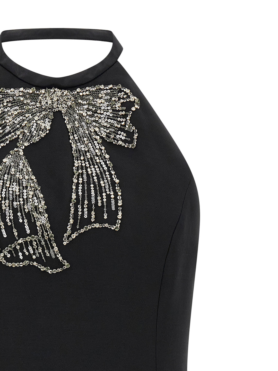 Valentino Garavani Valentino Garavani Dress With Front Embroidery Abiti - Nero | 67bcf777d7609d0b58af930aa9403487bff477c9