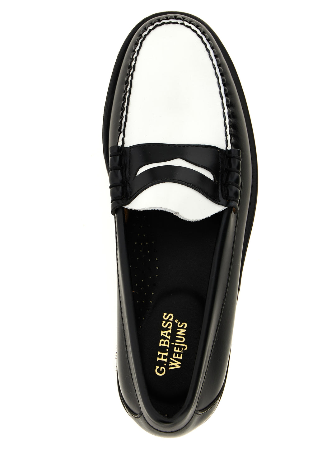 G.H. Bass Weejuns Larson Mocassini - Bianco/Nero | 3fbd669e3da19b7dd07f12a2c613467b1105dcf2