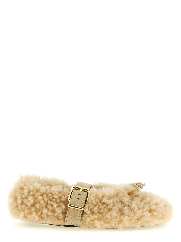 Dancer Shoe Flat Shoes Beige