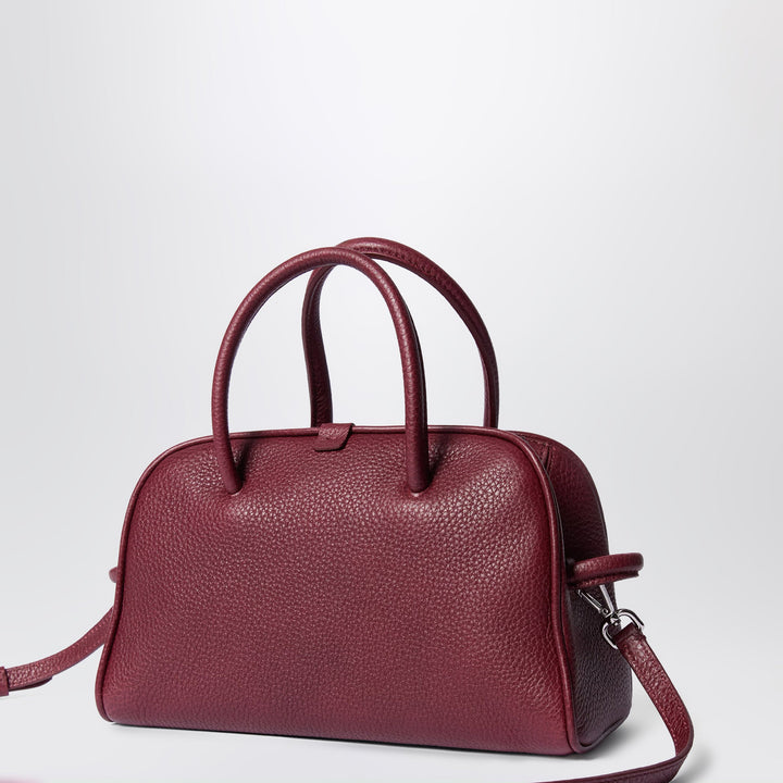 Jacquemus Small Turismo Bag In Leather, Bordeaux