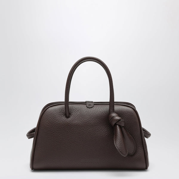 Bolso Pequeño Turismo En Piel Marrón Oscura