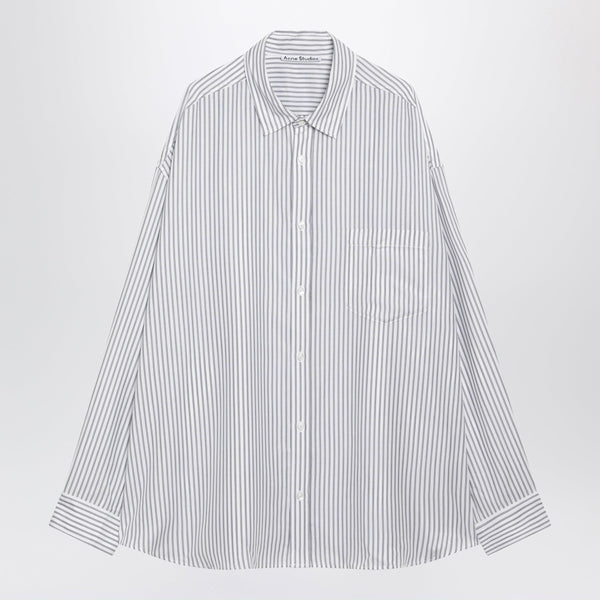 White Striped Lyocell Shirt