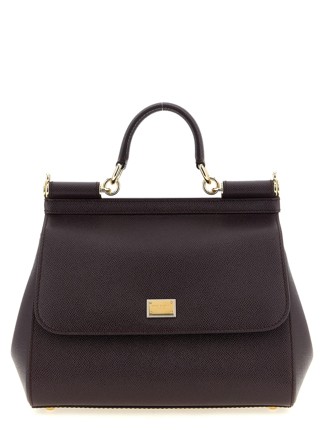 Dolce & Gabbana Sicily Grande Borse a Mano - Bordeaux | 7b3adcda2edcdb427c9b0f5f2cc42bd37fb13817