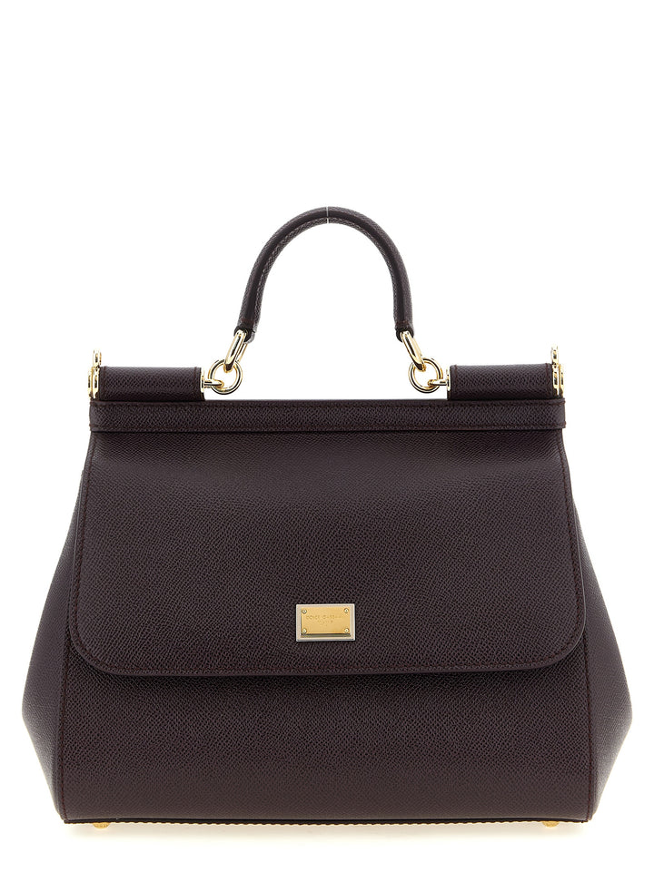 Dolce & Gabbana Sicily Grande Borse a Mano - Bordeaux | 7b3adcda2edcdb427c9b0f5f2cc42bd37fb13817