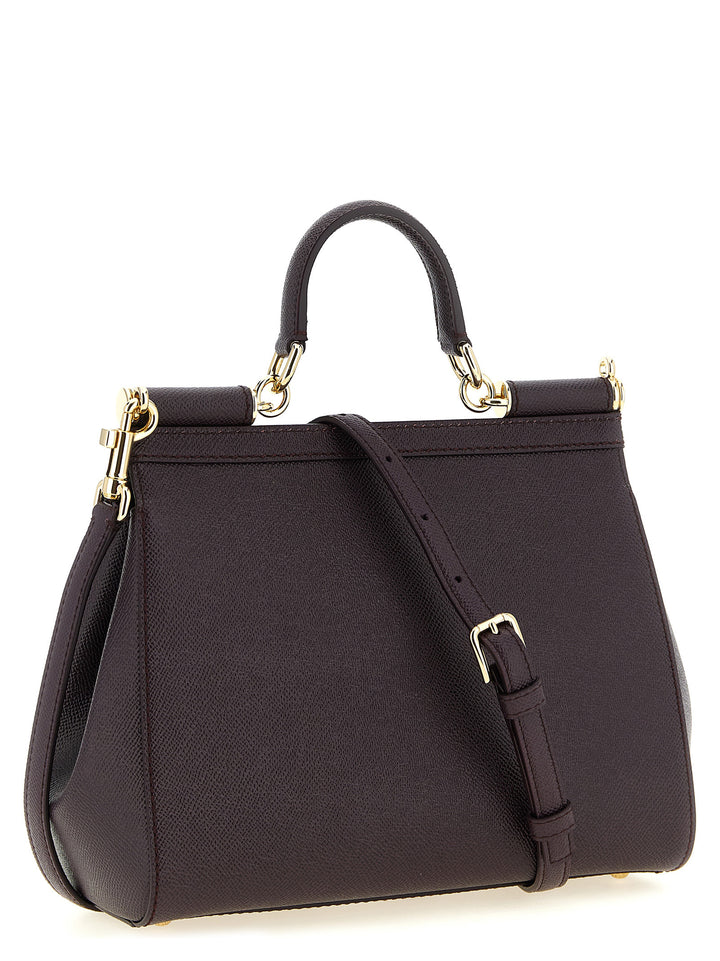 Dolce & Gabbana Sicily Grande Borse a Mano - Bordeaux | 89d78347de40b8a6ba70f823696182eda46e1401