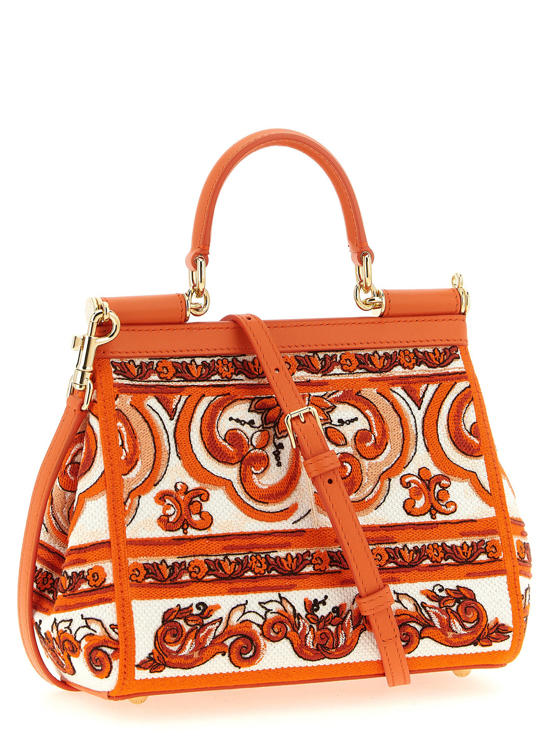 Dolce & Gabbana Sicily Borse a Mano - Arancione | debffa6c0a1b917e8da4cb2ae699b5ce037ae814