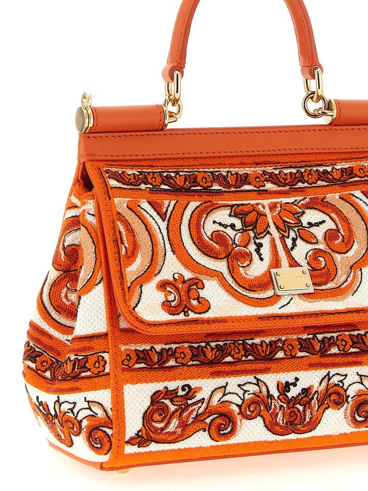 Dolce & Gabbana Sicily Borse a Mano - Arancione | f47d0dba2c6ae5d9fcb7af368fcdd9fd3997bbe0