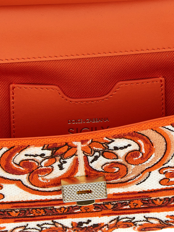 Dolce & Gabbana Sicily Borse a Mano - Arancione | 65c1fdc8eb02de39b060321d14a9bc925f78ebdd