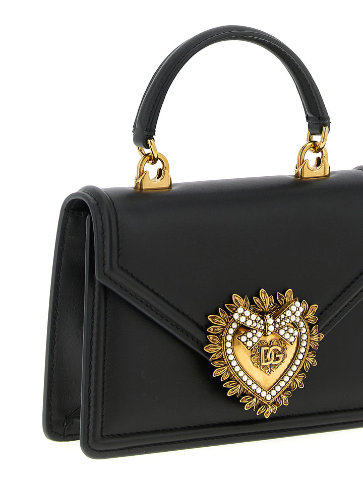 Dolce & Gabbana Devotion Borse a Mano - Nero | 3723e3daa7813e69848e2dd2a0eb7087c1048e34