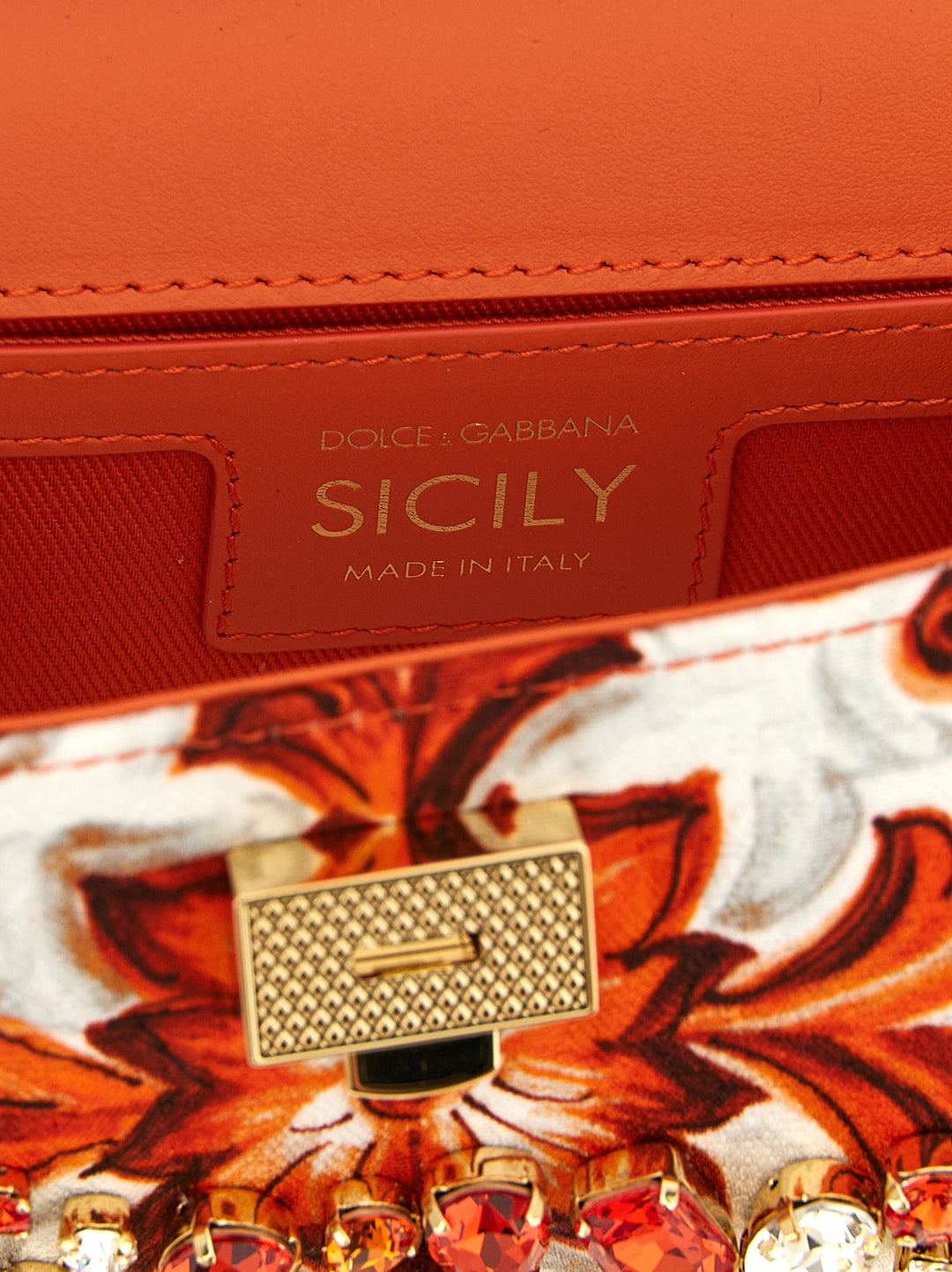 Dolce & Gabbana Sicily Borse a Mano - Arancione | f7ffe3caf046513caf660e087cf9139f9629fccf