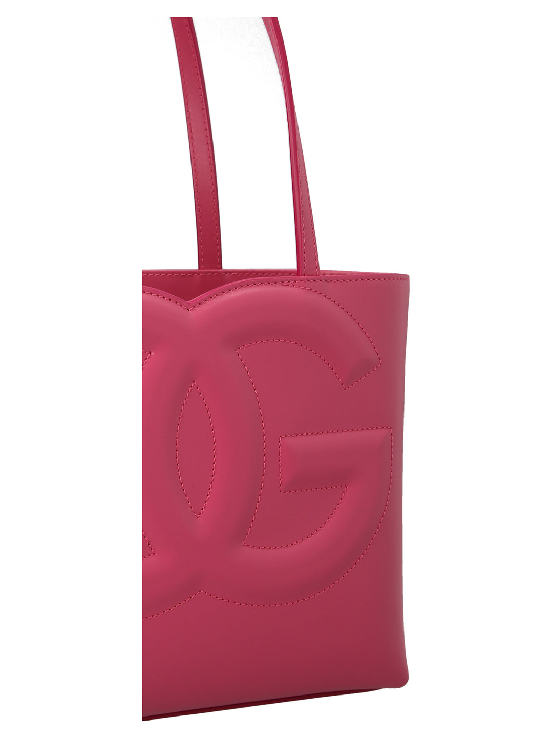 Dolce & Gabbana Small Logo Shopping Bag Tote - Fucsia | c8503dec4567c3fc49a1fad17145882afda806c9