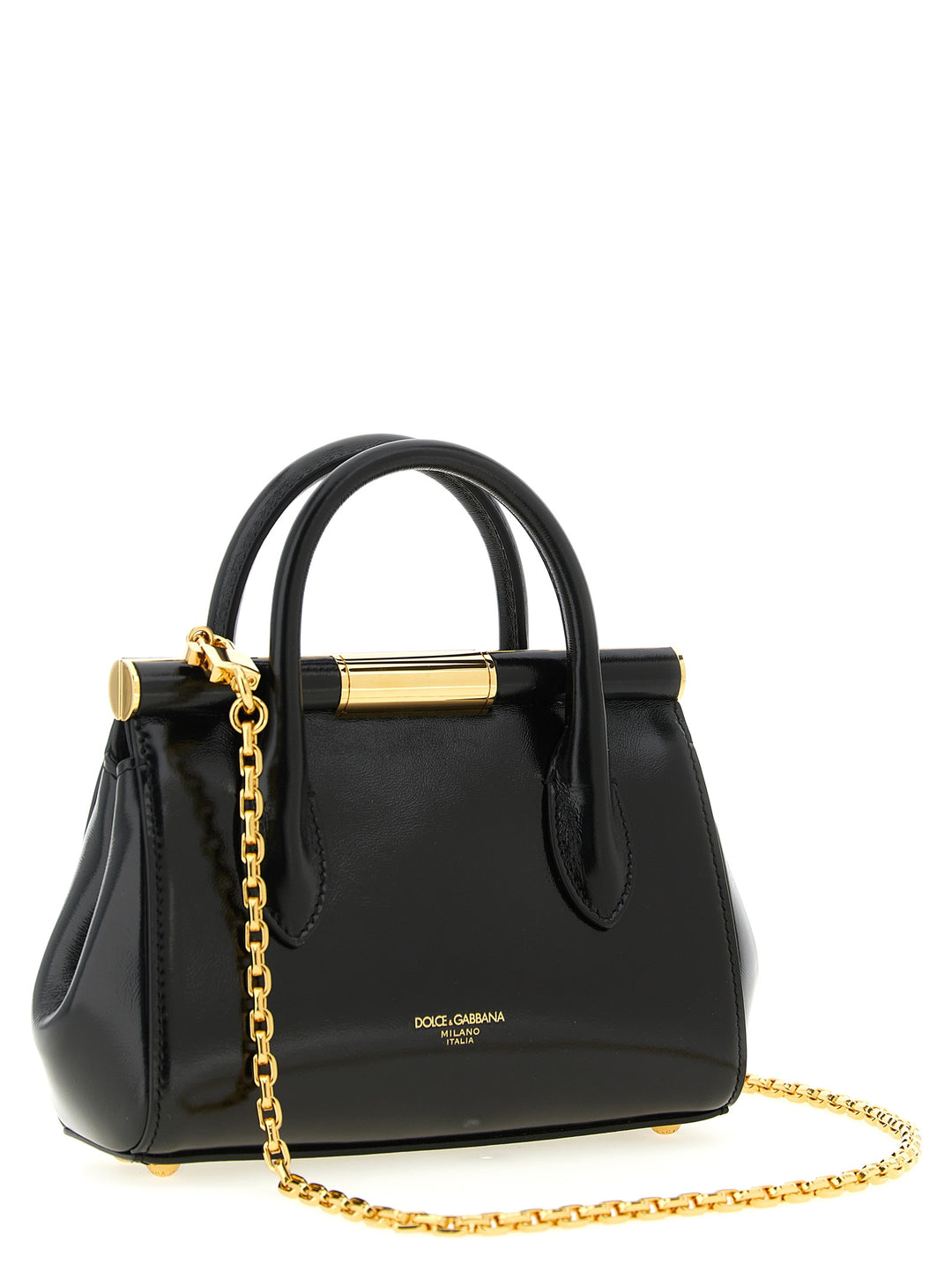 Dolce & Gabbana Marlene Mini Borse a Mano - Nero | f84e0afa6b0b47e0a96567bee64f4e45a518415a