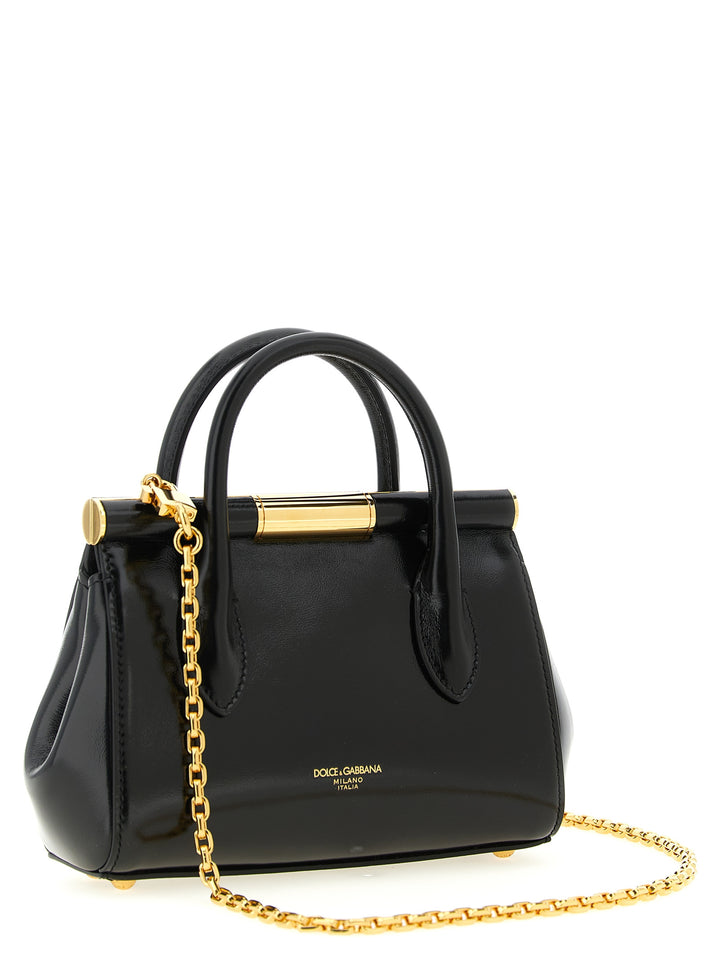 Dolce & Gabbana Marlene Mini Borse a Mano - Nero | f84e0afa6b0b47e0a96567bee64f4e45a518415a