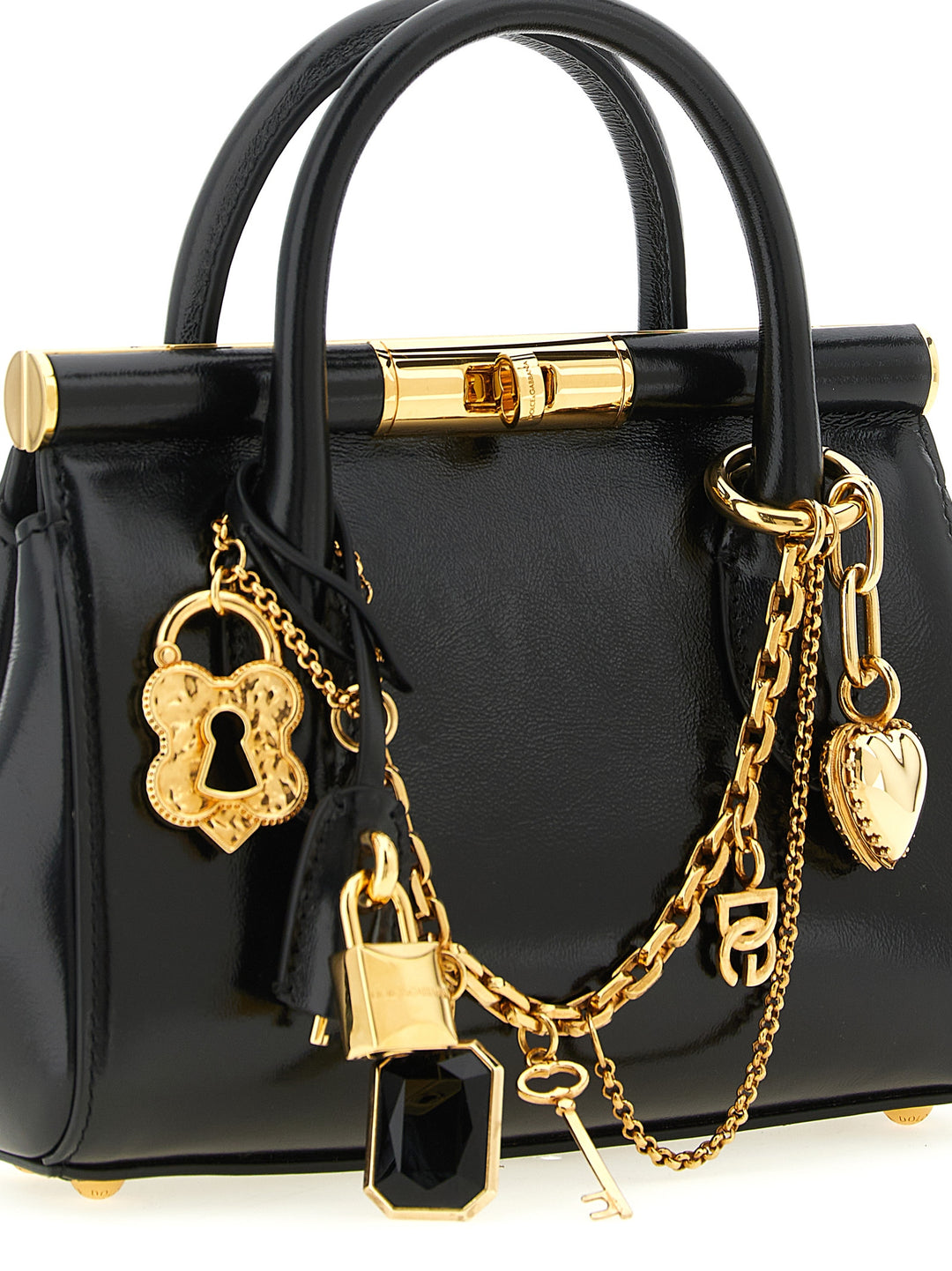 Dolce & Gabbana Marlene Mini Borse a Mano - Nero | feb84617a175e309d2c3c9dd1527882b4473c0fa