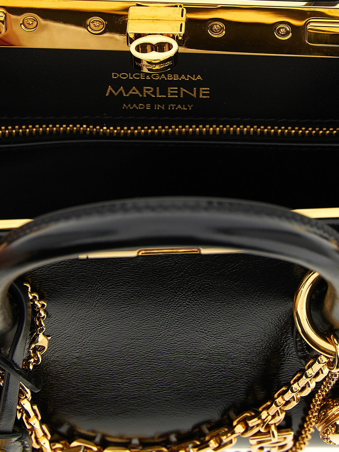 Dolce & Gabbana Marlene Mini Borse a Mano - Nero | b93cb70cb6419d38038a124b1f873fdbe1e11711