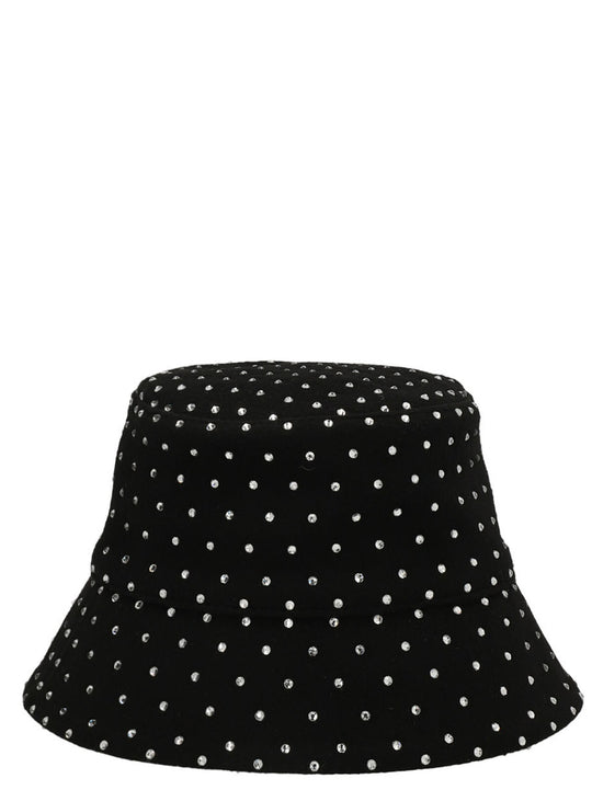Crystal Bucket Hat Cappelli Nero