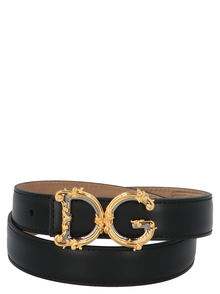 Dolce & Gabbana Dg Girl Cinture - Nero | 172dcd59e8b7f0e58ad65b79b1c133621b3e679a