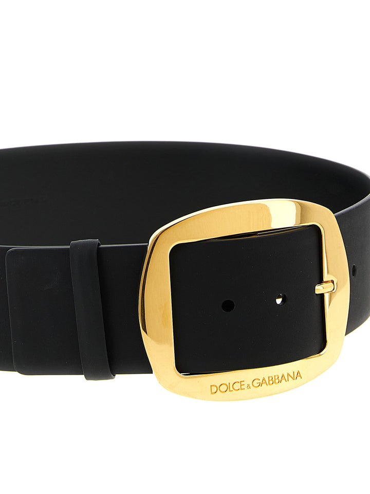 Dolce & Gabbana Maxi Buckle Belt Cinture - Nero | ffe26986905ca2e416832bccaebde97e50f52d59