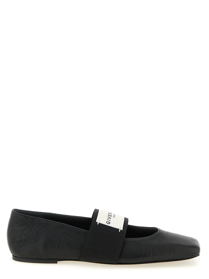 Givenchy Sliced Square Flat shoes - Nero | 967fb66b1c275c57cb1ffc826a91efe9a4b3f9d5