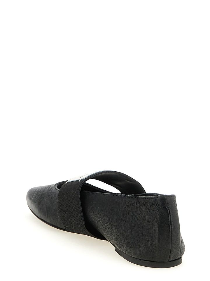 Givenchy Sliced Square Flat shoes - Nero | eb40516bdd88ee3336bc0f024aaee24cef82d990