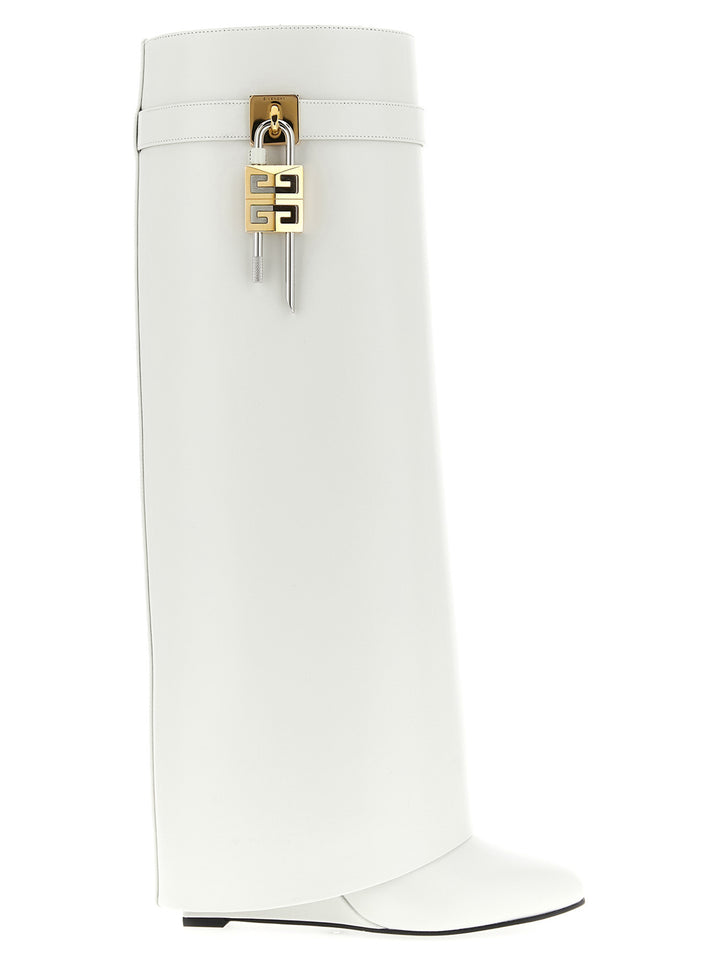 Givenchy Shark Lock Stivali e Stivaletti - Bianco | 250a55475808e60697f9a66c04223d9aad014b42