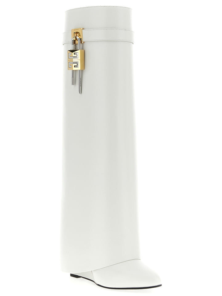 Givenchy Shark Lock Stivali e Stivaletti - Bianco | 9e64c443353ba26d42d24d92b77e8f4eb2e106fe