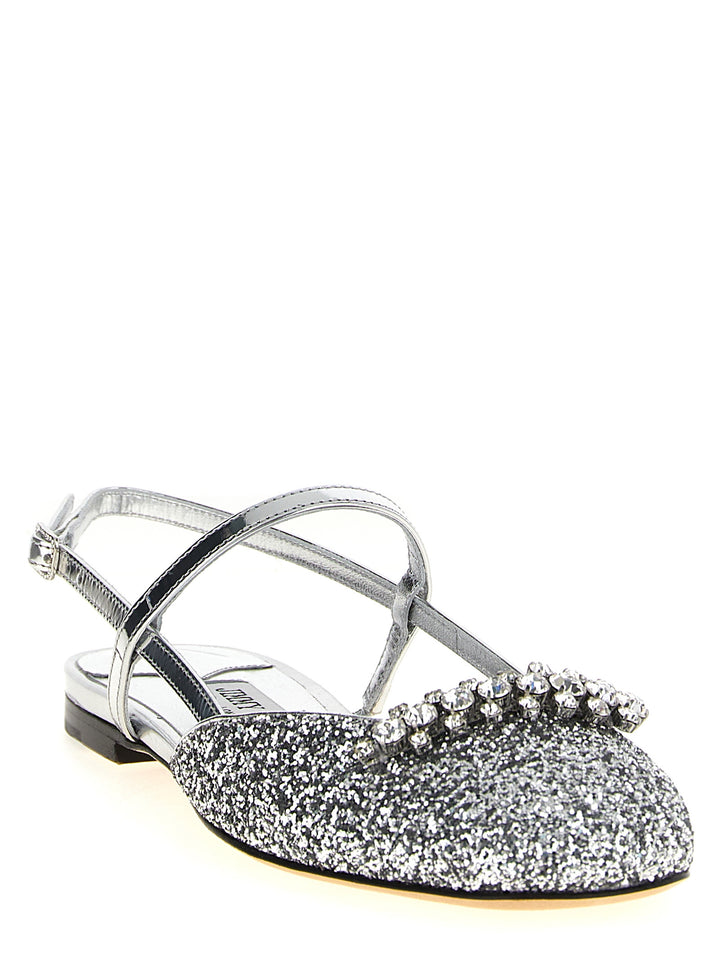 Jimmy Choo Belinda Flat shoes - Silver | eec9c2e5ebb228ec8d63e4470274edc47d5f3b1d