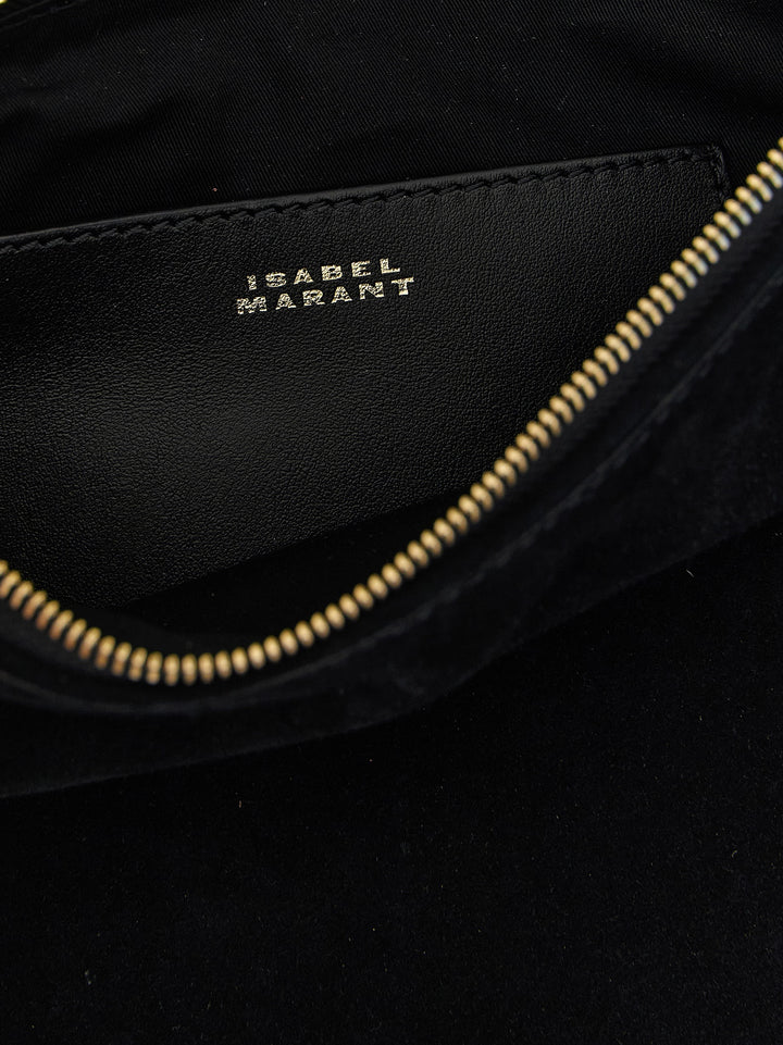 Isabel Marant Oskan Soft Zip Borse a Mano - Nero | 1057ce2d64a4afc7ca0f9335765f02fcdbb8d41e