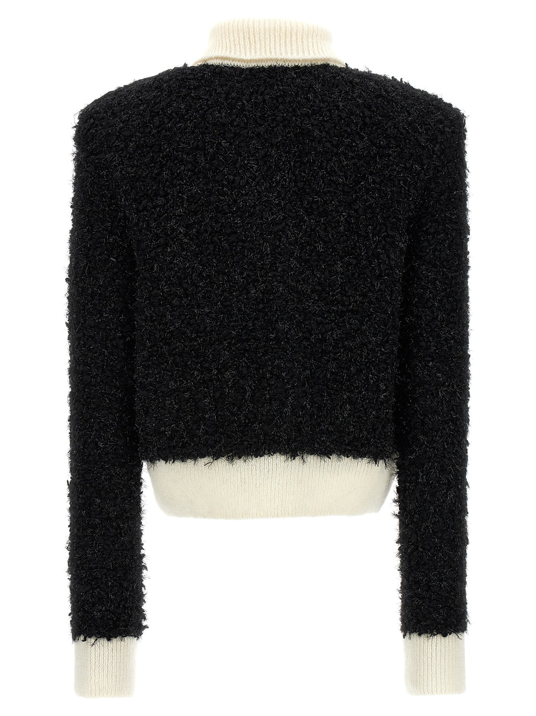 Furry Tweed Jacket Giacche Bianco/Nero