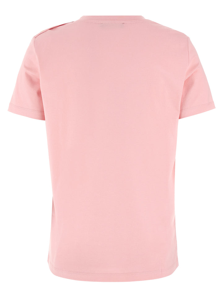 Balmain Gold Button T shirt - Rosa | aaef58a0c311e1bb4e7e175b10f5cbcc72beb8b0