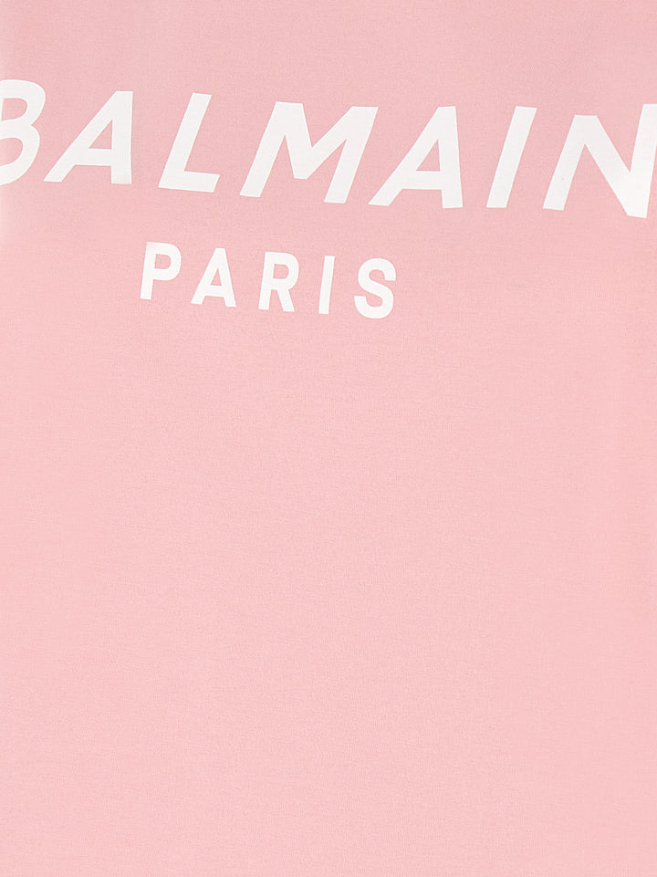 Balmain Gold Button T shirt - Rosa | f2ac39fc6077c0f922c345af795168972c012e0e
