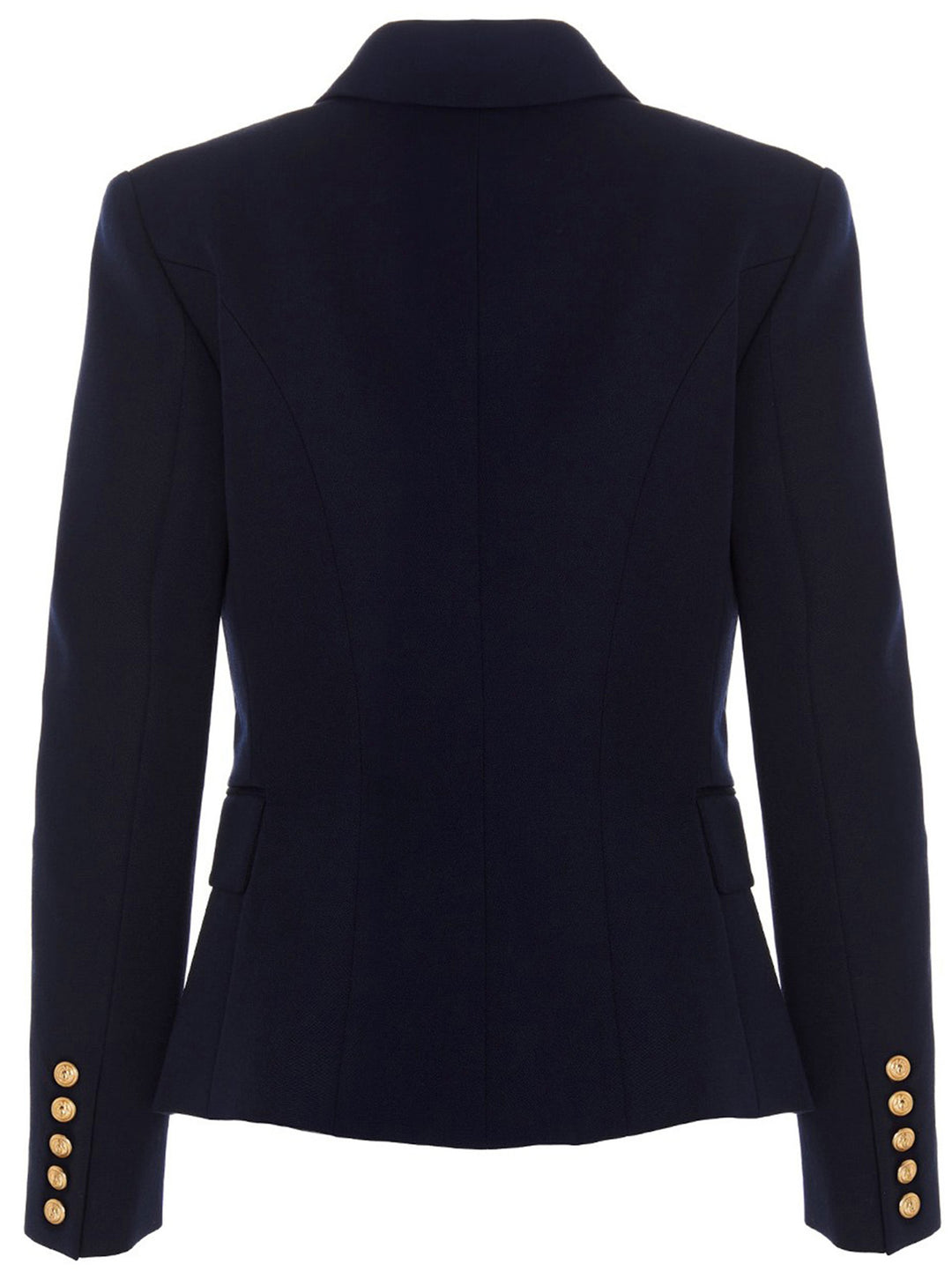 Double Breast Blazer Jacket With Logo Buttons Blazer And Suits Blu