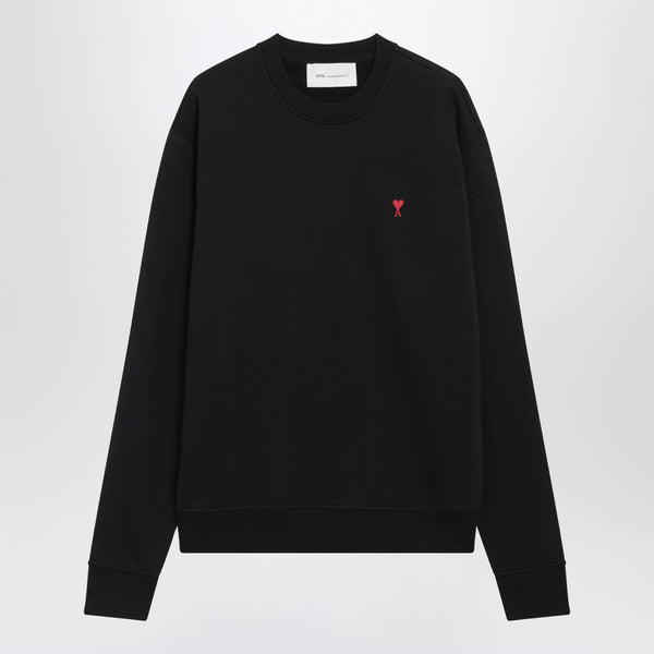 Ami De Coeur Black Cotton Sweatshirt