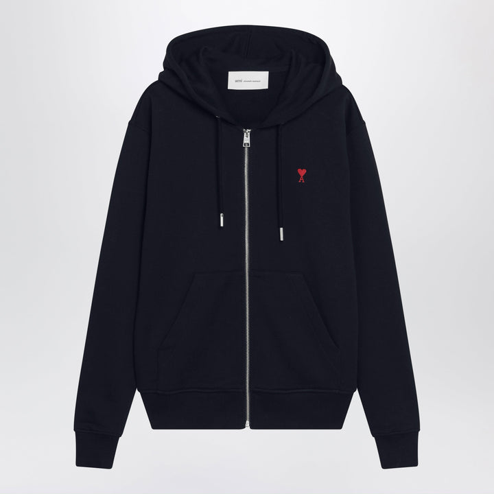 Ami Paris Ami De Coeur Hoodie Mitternachtsblau