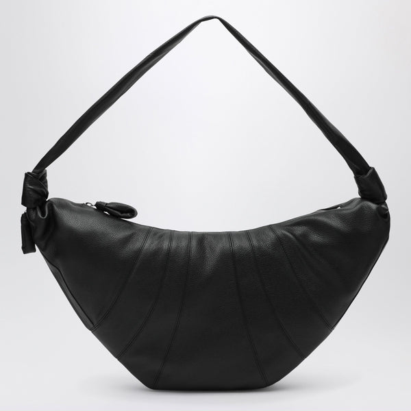 Large Black Croissant Bag