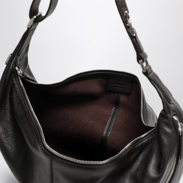 Lemaire Quiver Clip Dunkelbraune Ledertasche